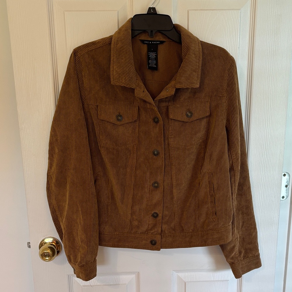 Zac & Rachel Tan Corduroy Jean Jacket